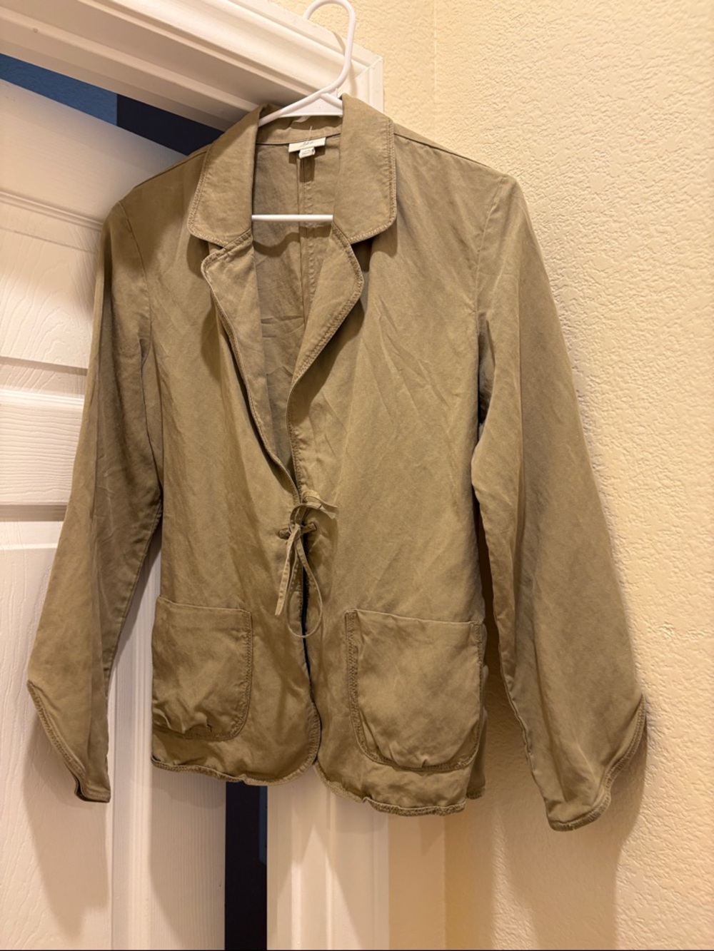 J Jill brown Drawstring Utility Jacket - Women, size small